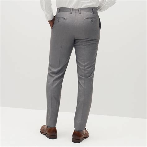 Mens Textured Gray Suit Pants Grey Suit Jacket Light Grey Suits