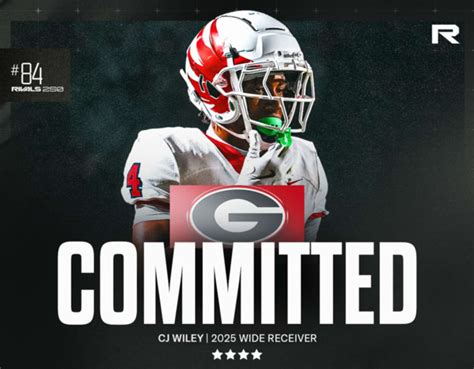 Georgia Lands A Commitment From Elite Four Star WR CJ Wiley Rivals