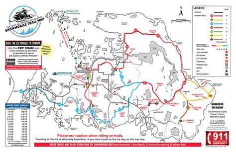 Snowmobile Trail Map - Drummond Island Tourism Association