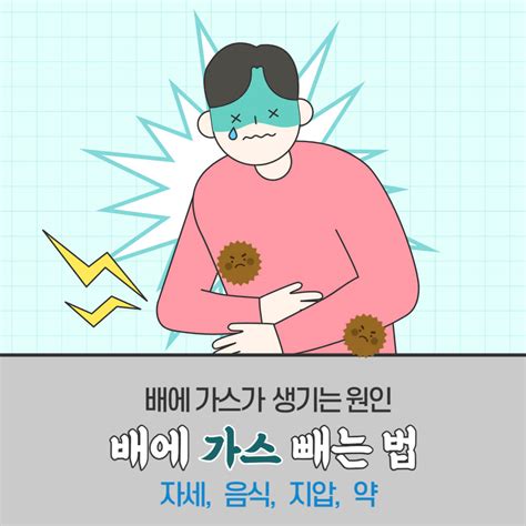 배에 가스 빼는 법자세 음식 지압 약 생기는 원인