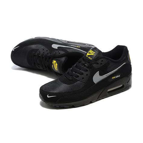 Air Max 90 Black Yellow Strike Metallic Cool Grey