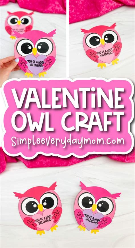 Valentine Owl Craft For Kids With Instructions To Make It In The Shape