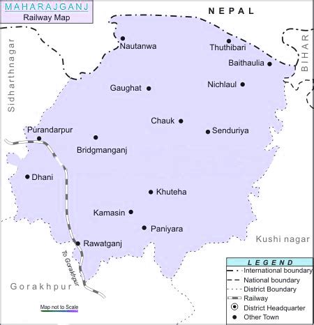 Rail Map India Maharajganj Railway Map