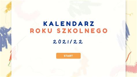 Kalendarz Roku Szkolnego 2021 2022