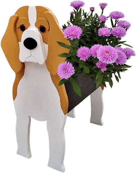 Nochelluvia Dog Planters For Outdoor Plants Garden Dog T Planter