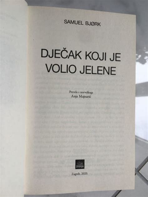 Bjork Dje Ak Koji Je Volio Jelene