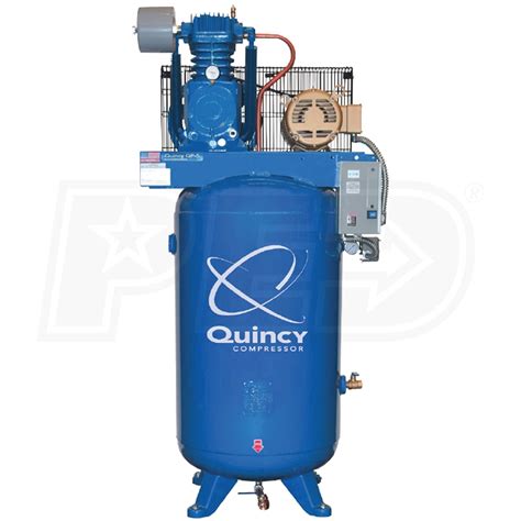 Quincy 5103D12VCA20M QP MAX 10 HP 120 Gallon Pressure Lubricated Two