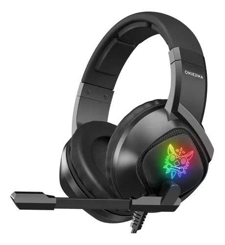 Fone De Ouvido Over Ear Gamer Sem Fio Onikuma Gamer K Preto Luz