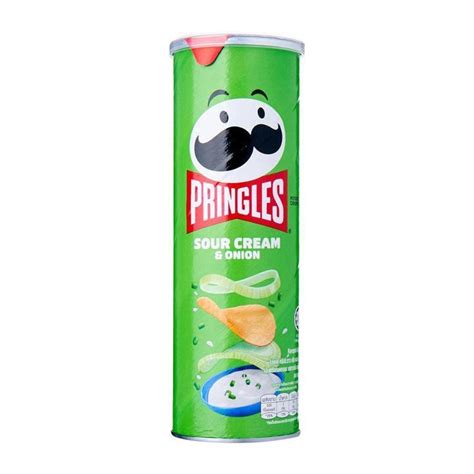 Pringles Sour Cream And Onion Potato Crisps Chips 102g Shopee Singapore