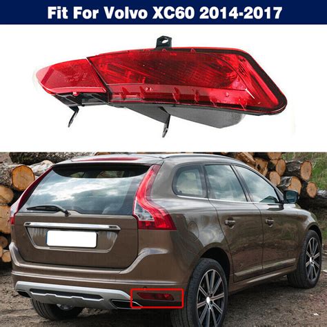 Right Rear Bumper Reflector Fog Light Tail Brake Lamp For Volvo XC60