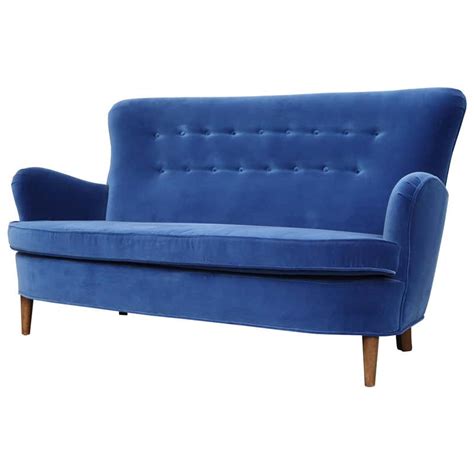 Theo Ruth Cobalt Blue Sofa By Artifort At 1stdibs Cobalt Blue Couch