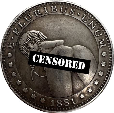 Nude Girl Coin With Women One Dollar 1881 Coin Mature Sexy E Pluribus