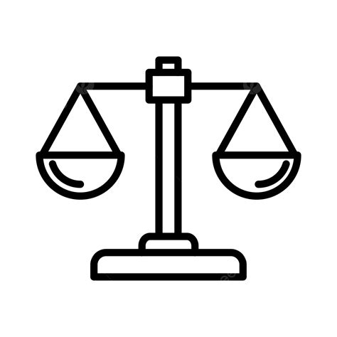 Icono De Línea De Balanza PNG Balance Justicia Ley PNG y Vector