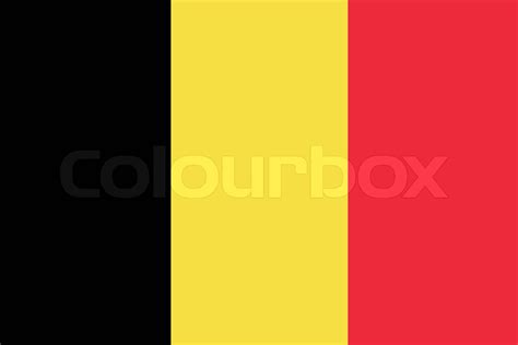 Vektor Der Belgien Flagge Stock Vektor Colourbox