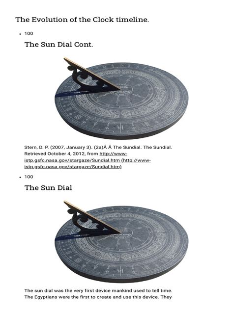 The Evolution of The Clock Timeline - Timetoast Timelines | PDF | Clock ...