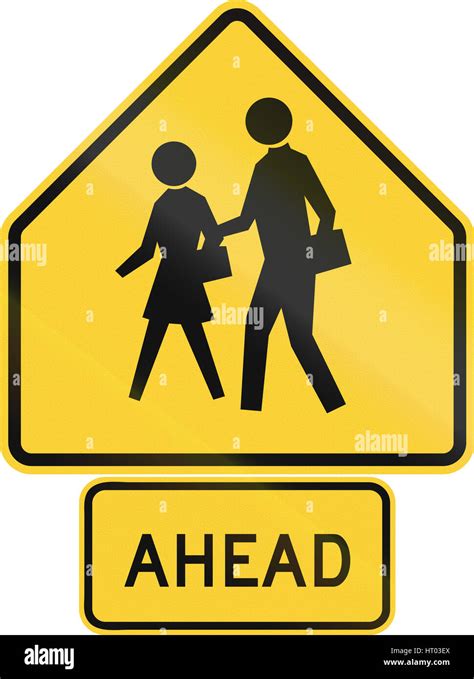 United States MUTCD Road Warning Sign Assembly Stock Photo Alamy