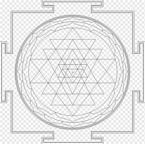 Sacred Geometry Sri Yantra Kalachakra Meditative Angle Text