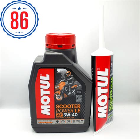 Combo Motul T Ng H P Scooter Power Le W Ml Tu P Lap Motul Ml