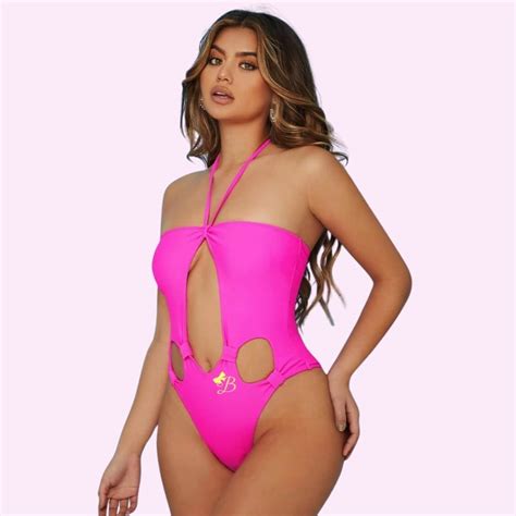 Cut Out Halter One Piece Swimsuit