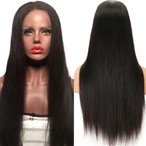 Dlme Silky Straight Black 180 Density 24 Inch Long Synthetic Lace