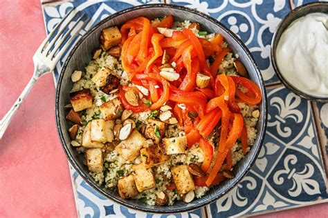 Couscous au halloumi et aux poivrons sautés Recette HelloFresh