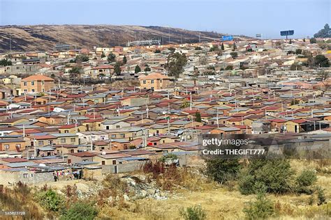 Panoramic View Of Houses In Alexandra Township Johannesburg High Res