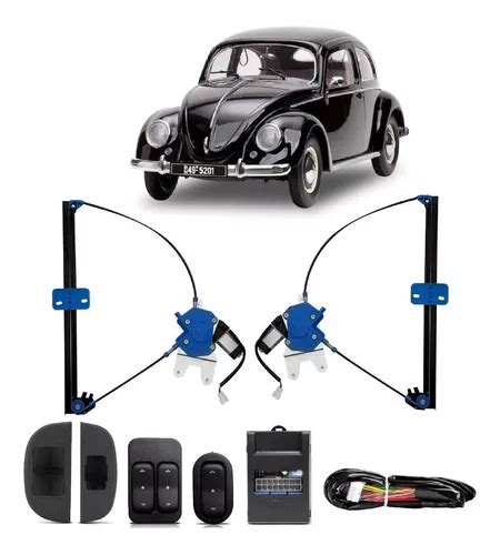 Kit Vidro Eletrico Fusca Vidro Inteiro Modulo Sensorizado