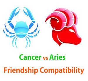 Cancer and Aries Friendship Compatibility