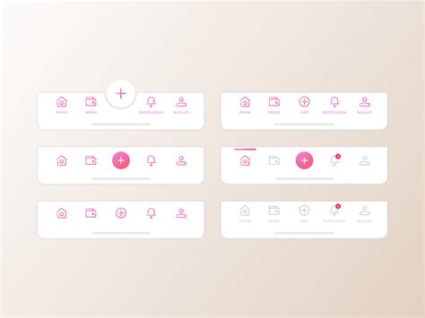 Daily UI Tab Bars By DEZGN Studio Dribbble Dribbble Ui Ux Design