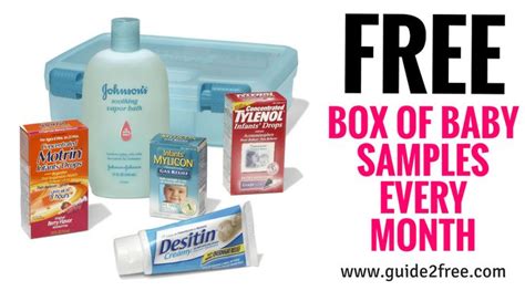 FREE Box of Baby Samples Every Month • Guide2Free Samples | Baby ...