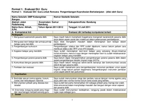 Detail Contoh Evaluasi Diri Guru Koleksi Nomer 12