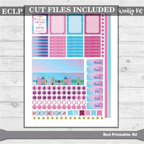 Weekly Planner Kit Erin Condren Weekly Planner Kit Full Etsy