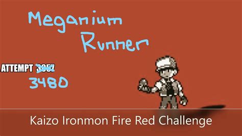 Meganium Runner Hardest Pokemon Challenge Kaizo Ironmon Fire Red