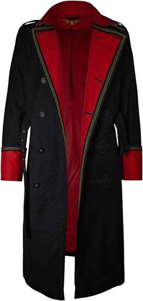 Warhammer 40k Commissar Imperial Guard Black Long Trench Coat At Amazon