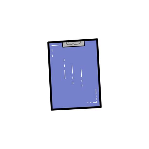 Clipboard in cute blue color 14495045 Vector Art at Vecteezy