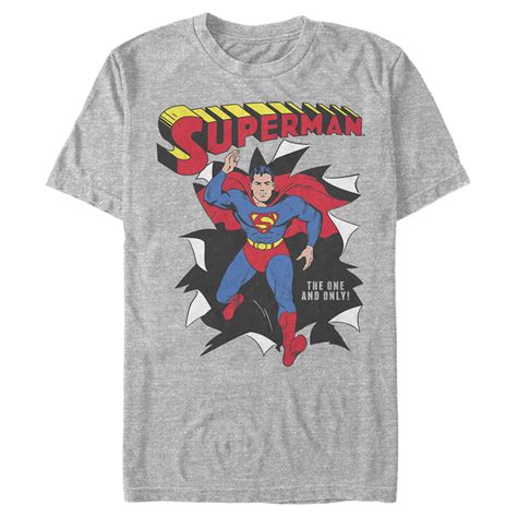 Superman Men S Superman Only One Hero Rip T Shirt Walmart