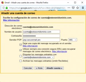 C Mo Configurar Tu Cuenta De Correo De Nominalia En Gmail