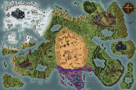 My first Worldmap for a DnD campaign, any toughts? : dndmaps