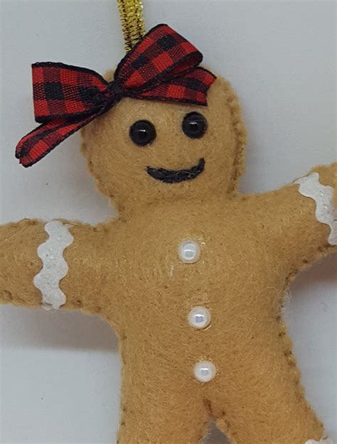 Gingerbread Man Ornaments | Etsy