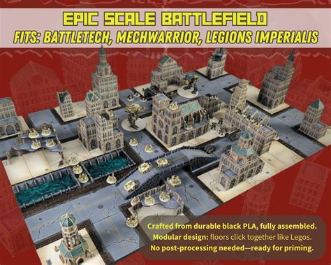 Epic Scale Battlefield Modular Sci Fi Terrain For Battletech