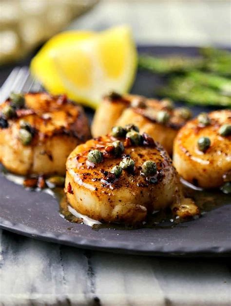 Seared Scallops With Brown Butter Caper Sauce Artofit