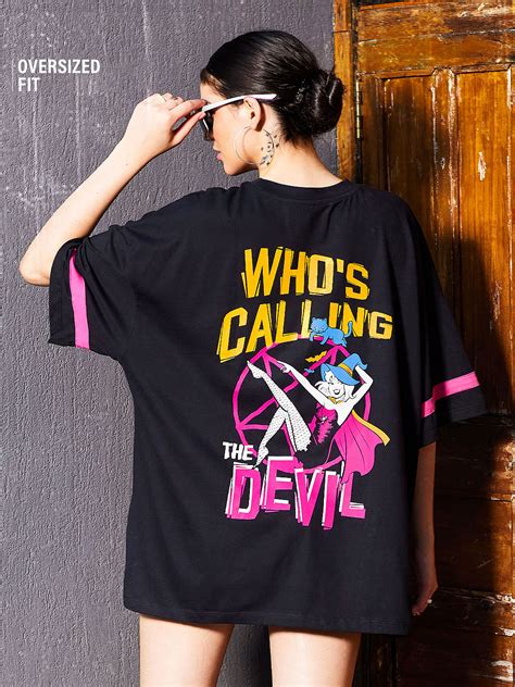 Buy Sabrina Call The Devil Women Oversized T Shirt Online