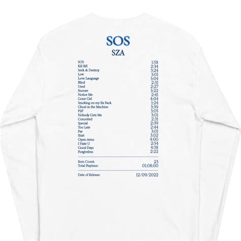 Sza Merch Sos - Etsy