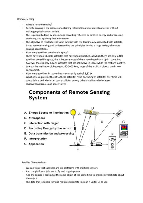 Remote Sensing Lecture Notes Remote Sensing What Is Remote Sensing