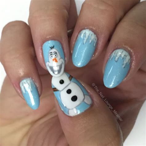 Disney Frozen Olaf Nail Art Design Uñas