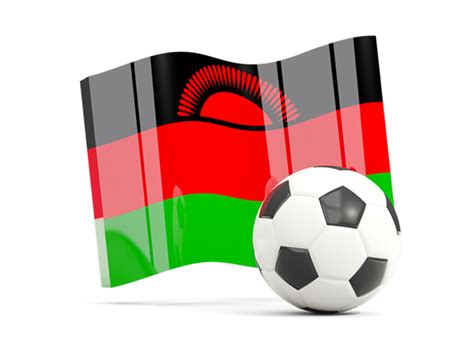 Soccerball With Waving Flag Illustration Of Flag Of Malawi