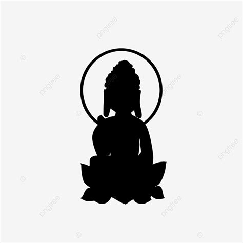 Buddha Lotus Silhouette PNG Images The Lotus Seat Is Like The Buddha