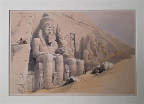 David Roberts The Great Temple Of Aboosemble Nubia At 1stdibs
