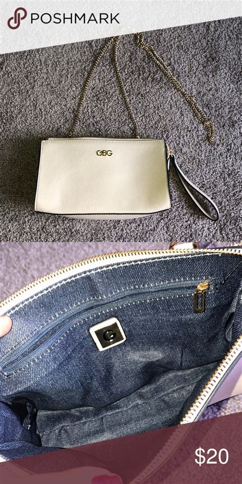 Light Pink Nude Shoulder Bag Removable Chain G By Guess