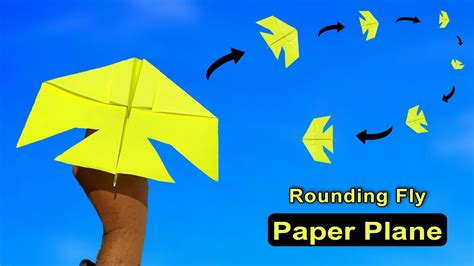 Best Paper Flying Plane Rounding How To Fly Paper Bird Plane Best